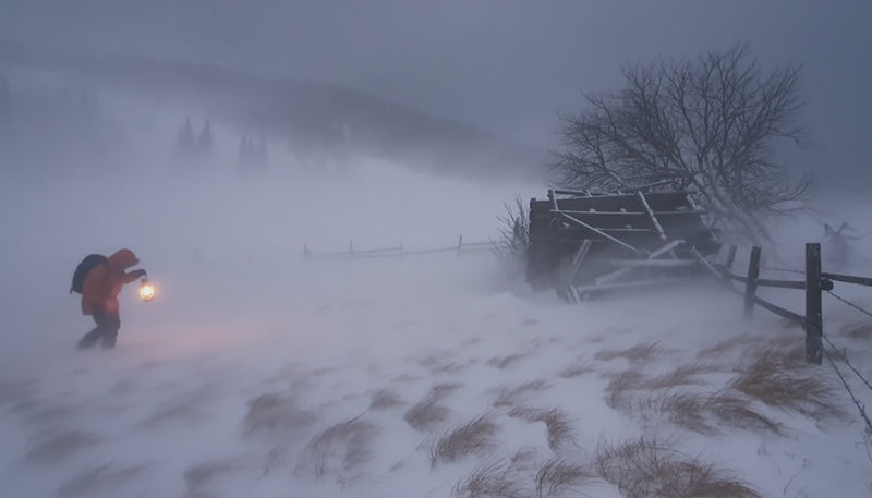 Traveling in a Blizzard with a Lantern