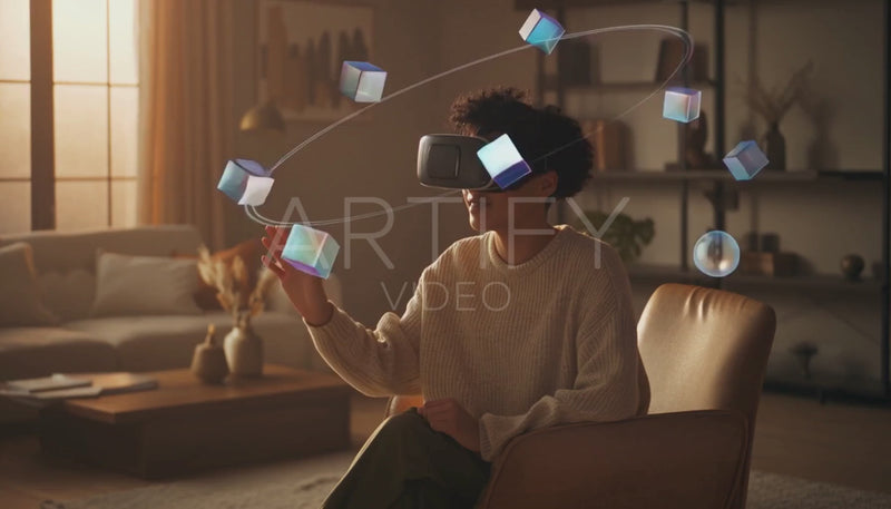 Person Using a VR Headset 10sec ARTIFY