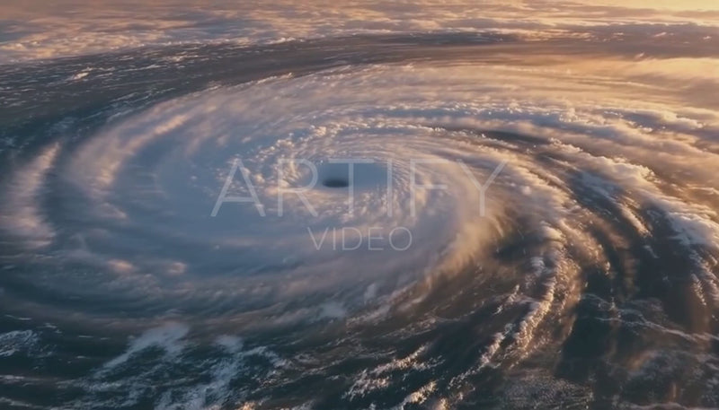 Hurricane from Aerial View