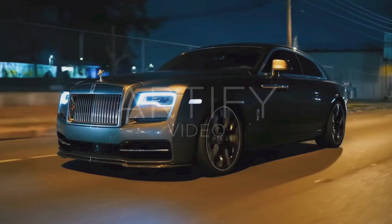 Rolls Royce Slow Roll at Night