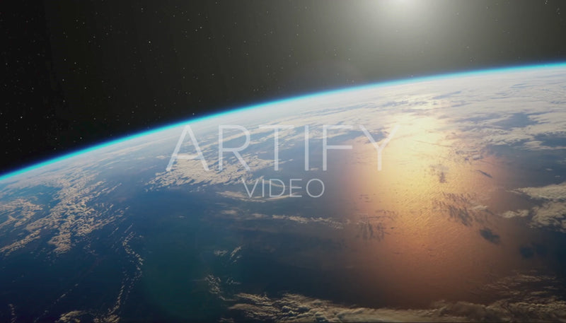 Cinematic View of Earth From Orbit