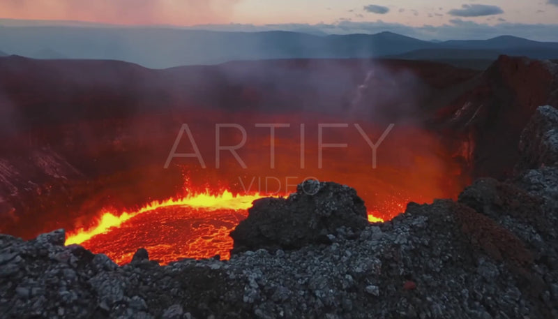 Edge of an Active Volcano