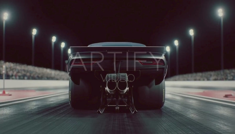 Drag Strip Engine POV Dive