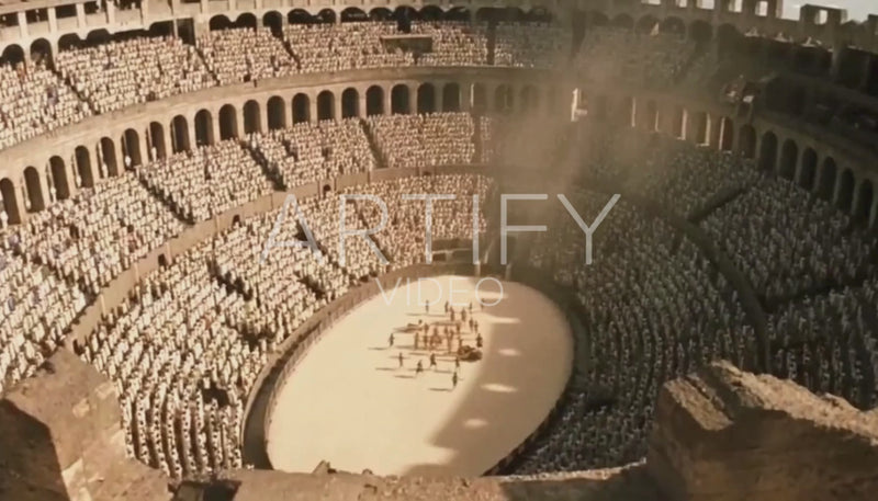 Roman Colosseum Arial View
