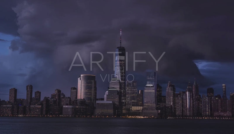 City Lightning Storm